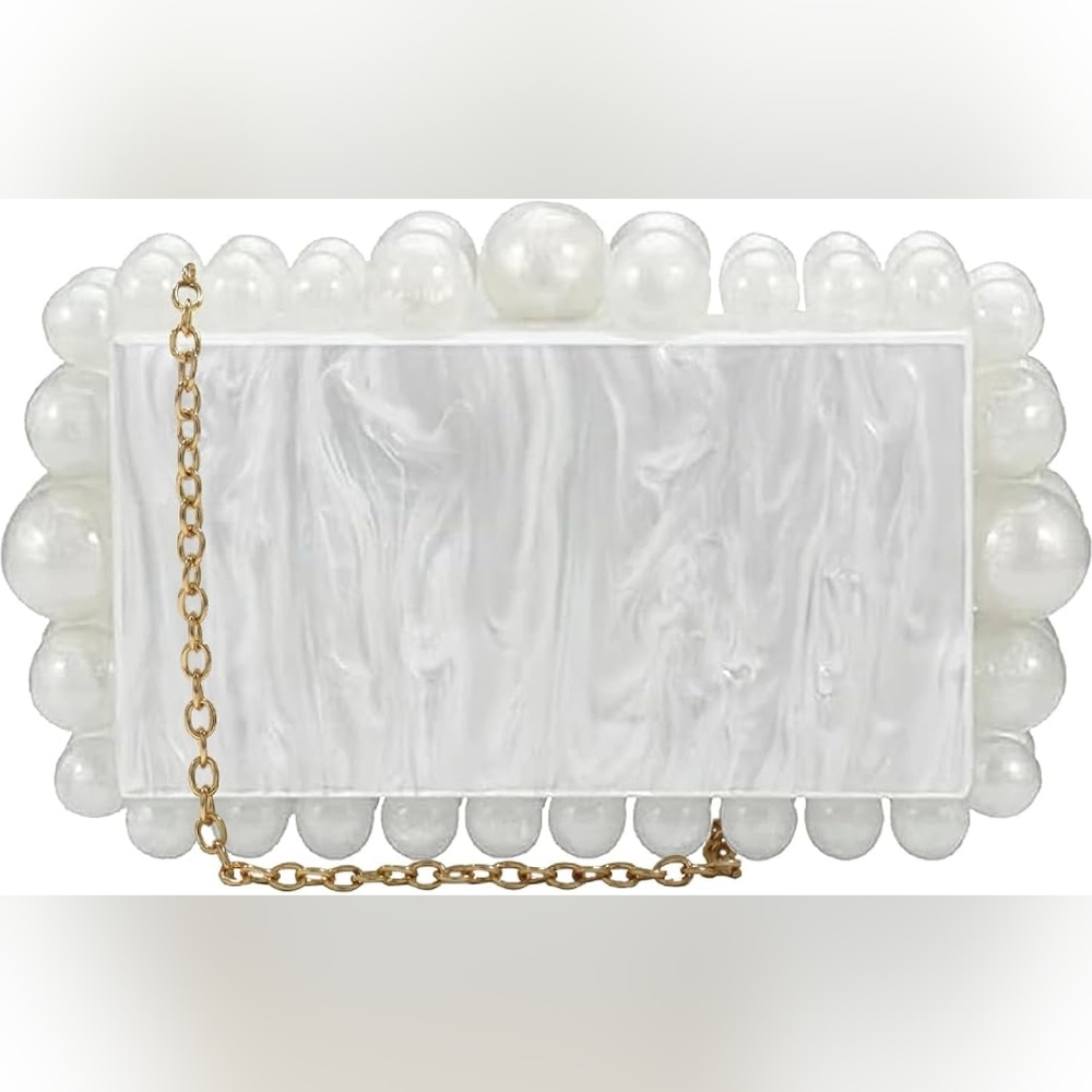 Pearl Clutch Purse Handbag